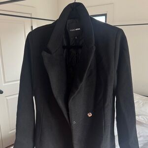 Fashion Nova Elegant Black Trench Coat